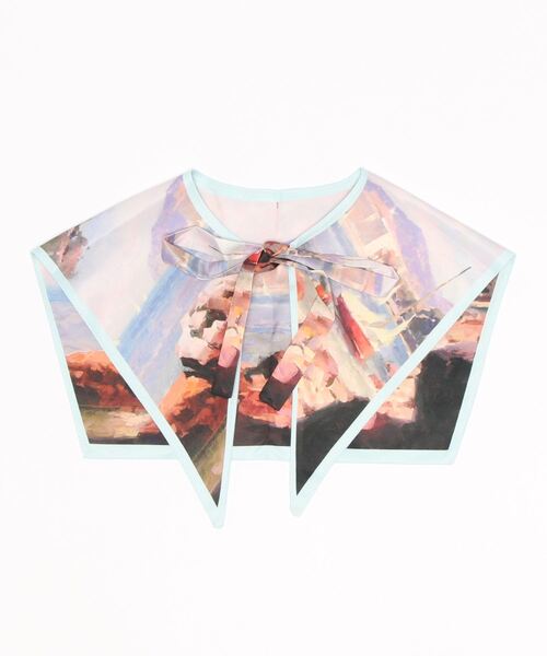 emesuelee（エメスーリー）の「名画風ヴィンテージBIG付け襟（付け襟・レディース・ブルー系1/イエロー/ブラウン/ブルー/グレー・フリー）」の7枚目の写真