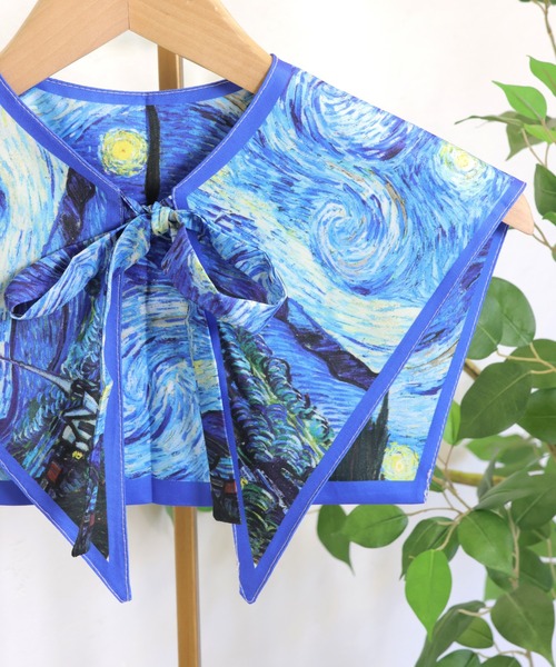 emesuelee（エメスーリー）の「名画風ヴィンテージBIG付け襟（付け襟・レディース・ブルー系1/イエロー/ブラウン/ブルー/グレー・フリー）」の16枚目の写真