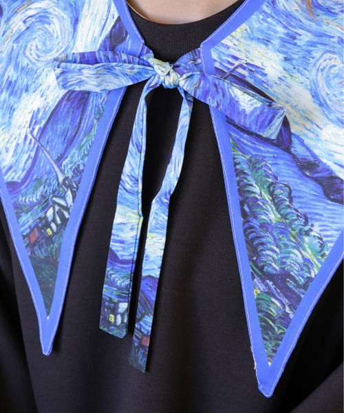 emesuelee（エメスーリー）の「名画風ヴィンテージBIG付け襟（付け襟・レディース・ブルー系1/イエロー/ブラウン/ブルー/グレー・フリー）」の14枚目の写真