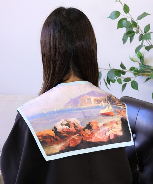 emesuelee（エメスーリー）の「名画風ヴィンテージBIG付け襟（付け襟・レディース・ブルー系1/イエロー/ブラウン/ブルー/グレー・フリー）」の20枚目の写真