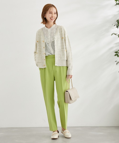 ROPE' PICNIC（ロペピクニック）の「ラメ混ツイード風ニットカーディガン（カーディガン/ボレロ・レディース・ホワイト/グレー/ブルー系その他・38）」の21枚目の写真