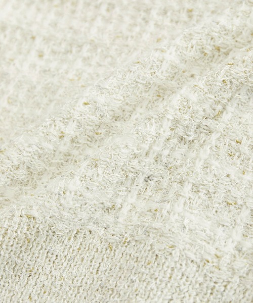 ROPE' PICNIC（ロペピクニック）の「ラメ混ツイード風ニットカーディガン（カーディガン/ボレロ・レディース・ホワイト/グレー/ブルー系その他・38）」の14枚目の写真