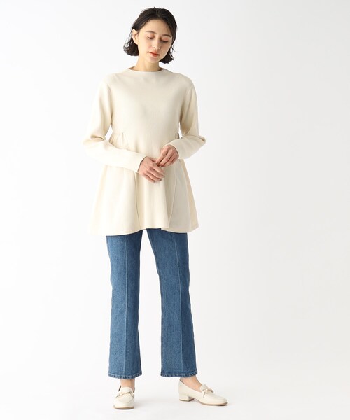 OPAQUE.CLIP（オペークドットクリップ）の「◆ヒールビットローファー【抗菌防臭加工】（その他シューズ・レディース・オフホワイト/ブラック・02/03）」の4枚目の写真