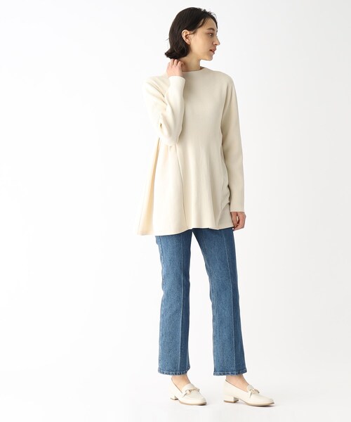 OPAQUE.CLIP（オペークドットクリップ）の「◆ヒールビットローファー【抗菌防臭加工】（その他シューズ・レディース・オフホワイト/ブラック・02/03）」の5枚目の写真