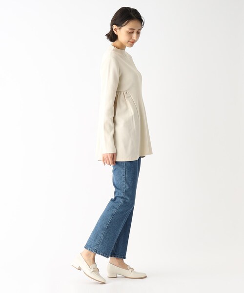 OPAQUE.CLIP（オペークドットクリップ）の「◆ヒールビットローファー【抗菌防臭加工】（その他シューズ・レディース・オフホワイト/ブラック・02/03）」の6枚目の写真