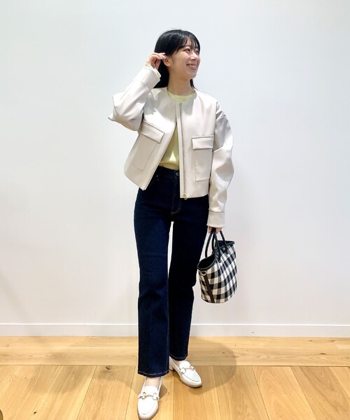 OPAQUE.CLIP（オペークドットクリップ）の「◆ヒールビットローファー【抗菌防臭加工】（その他シューズ・レディース・オフホワイト/ブラック・02/03）」の12枚目の写真