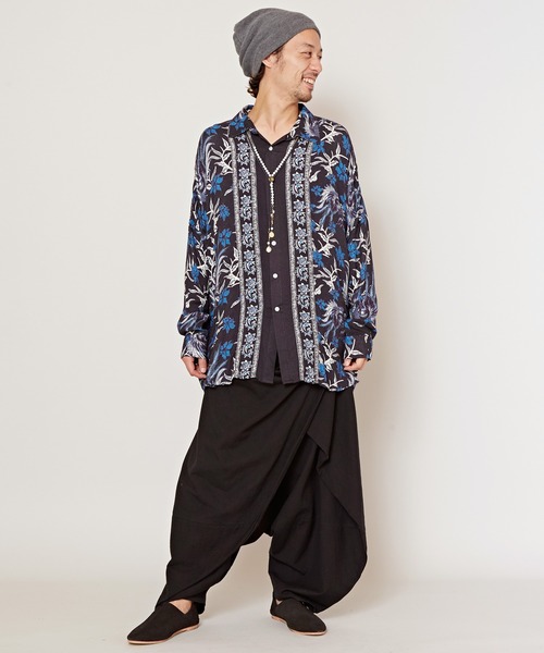 チャイハネ(チャイハネ)の「【チャイハネ】ドバティーMEN'Sシャツ(シャツ/ブラウス・メンズ・マスタード/ベージュ/ブラック・FREE)」の6枚目の写真