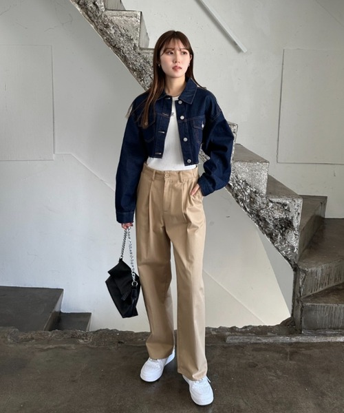 EPIMI E'PIMMY（エピミエピミー）の「ショートデニムジャケット（デニムジャケット・レディース・ブルー/グレー/ネイビー/ブラック・MEDIUM）」の18枚目の写真