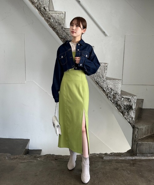 EPIMI E'PIMMY（エピミエピミー）の「ショートデニムジャケット（デニムジャケット・レディース・ブルー/グレー/ネイビー/ブラック・MEDIUM）」の16枚目の写真