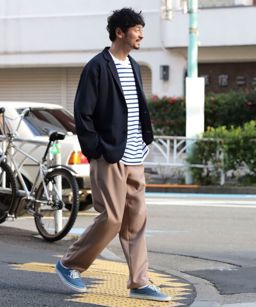 LACOSTE(ラコステ)の「LACOSTE for B:MING by BEAMS / 別注 カノコ ボーダーTシャツ(Tシャツ/カットソー・メンズ・ホワイト×ブラック/ホワイト×ブルー/ネイビー系・1/2/3/4)」の9枚目の写真