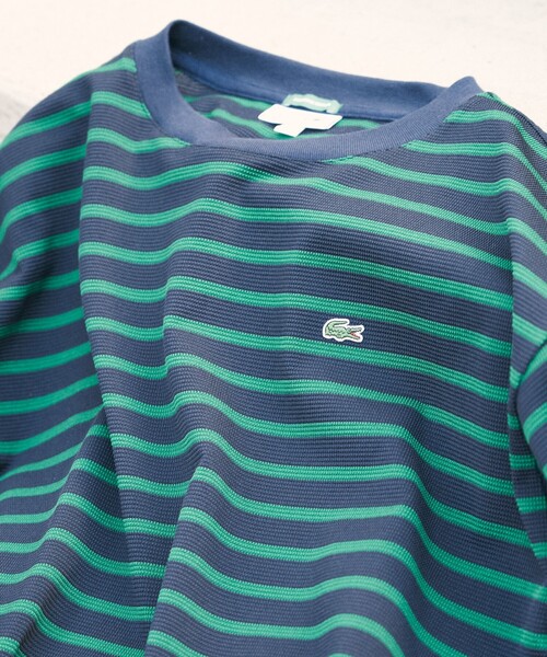 LACOSTE(ラコステ)の「LACOSTE for B:MING by BEAMS / 別注 カノコ ボーダーTシャツ(Tシャツ/カットソー・メンズ・ホワイト×ブラック/ホワイト×ブルー/ネイビー系・1/2/3/4)」の19枚目の写真