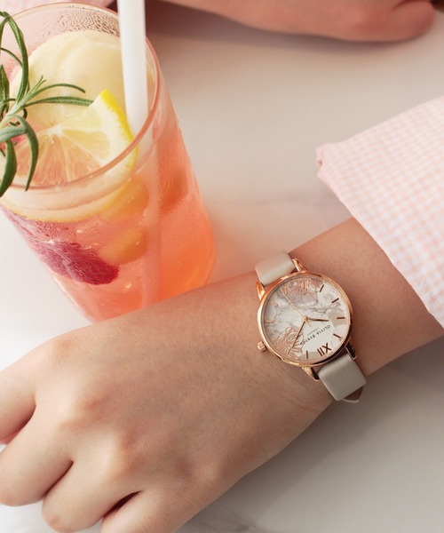 OLIVIA BURTON(オリビアバートン)の「「OLIVIA BURTON/オリビアバートン」アブストラクトフローラル - ブラッシュ&ローズゴールド(アナログ腕時計・レディース・ベビーピンク・FREE)」の9枚目の写真