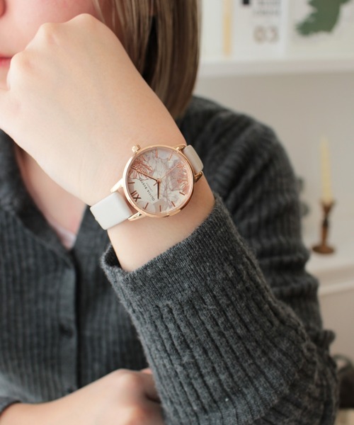 OLIVIA BURTON(オリビアバートン)の「「OLIVIA BURTON/オリビアバートン」アブストラクトフローラル - ブラッシュ&ローズゴールド(アナログ腕時計・レディース・ベビーピンク・FREE)」の8枚目の写真