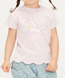 Moujonjon | 裾スカラップ半袖Ｔシャツ(Tシャツ/カットソー)