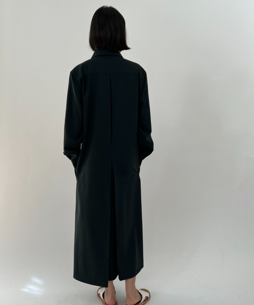 seya.（セヤ）の「EMINONU DRESS/SUMMER WOOL 140'S（ワンピース・レディース・ブラック・2/1）」の14枚目の写真
