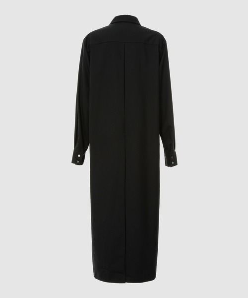 seya.（セヤ）の「EMINONU DRESS/SUMMER WOOL 140'S（ワンピース・レディース・ブラック・2/1）」の2枚目の写真