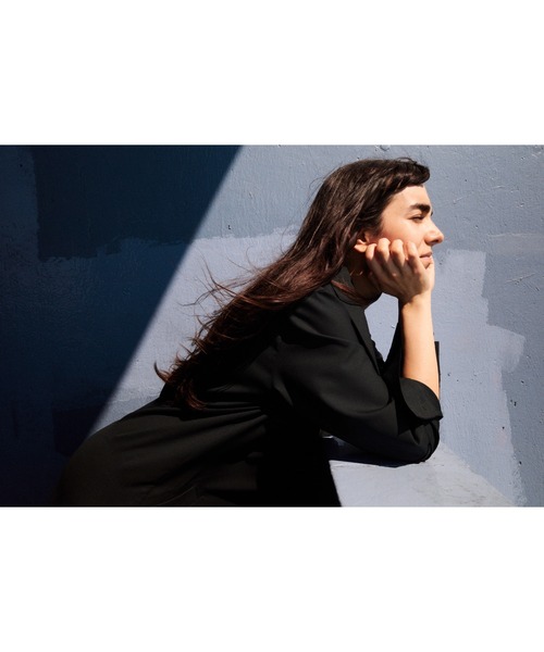 seya.（セヤ）の「EMINONU DRESS/SUMMER WOOL 140'S（ワンピース・レディース・ブラック・2/1）」の11枚目の写真