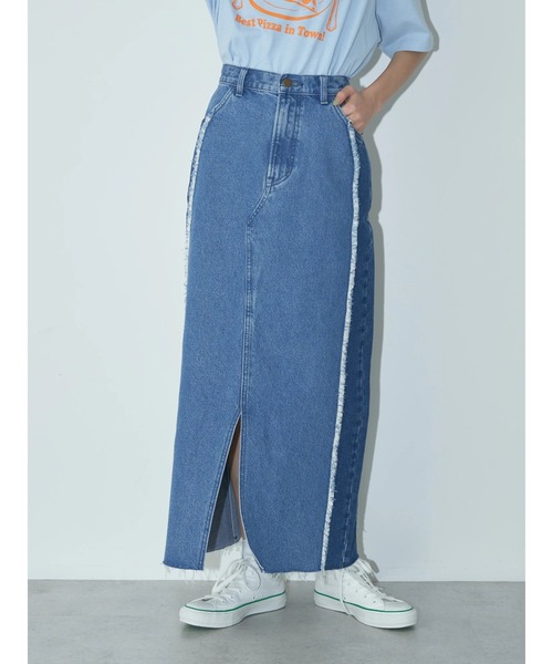 Lee（リー）の「Lee×e.m.a.e 切替ﾃﾞﾆﾑｽｶｰﾄ（デニムスカート・レディース・インディゴブルー・S/M）」の18枚目の写真