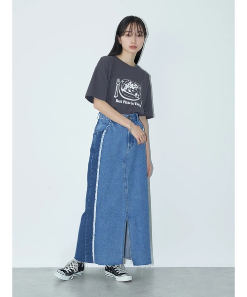 Lee（リー）の「Lee×e.m.a.e 切替ﾃﾞﾆﾑｽｶｰﾄ（デニムスカート・レディース・インディゴブルー・S/M）」の10枚目の写真