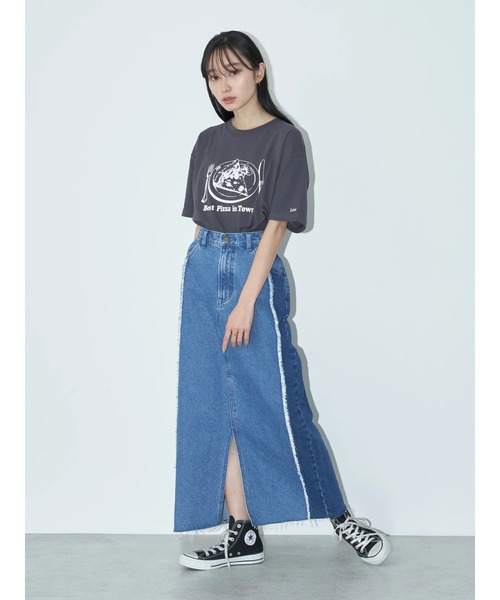 Lee（リー）の「Lee×e.m.a.e 切替ﾃﾞﾆﾑｽｶｰﾄ（デニムスカート・レディース・インディゴブルー・S/M）」の9枚目の写真