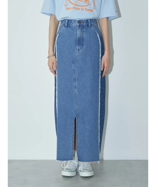 Lee（リー）の「Lee×e.m.a.e 切替ﾃﾞﾆﾑｽｶｰﾄ（デニムスカート・レディース・インディゴブルー・S/M）」の19枚目の写真