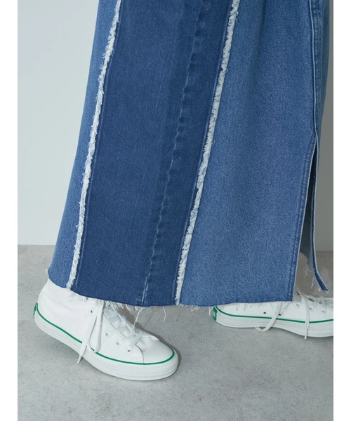 Lee（リー）の「Lee×e.m.a.e 切替ﾃﾞﾆﾑｽｶｰﾄ（デニムスカート・レディース・インディゴブルー・S/M）」の16枚目の写真