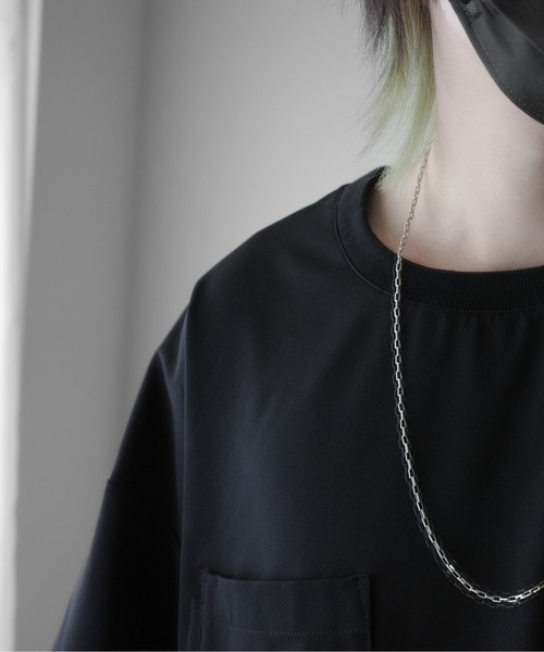 KUUUPY(クーピー)の「Fuhaku Oversized T-Shirt - 布帛オーバーサイズTシャツ(Tシャツ/カットソー・メンズ・ダークブルー/ブラック/グレー・SMALL/MEDIUM/LARGE)」の7枚目の写真