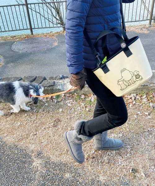 STREAM TRAIL(ストリームトレイル)の「WMD BAG DOG WALKER(トートバッグ・メンズ・ホワイト/サンドベージュ/エメラルド・FREE)」の2枚目の写真