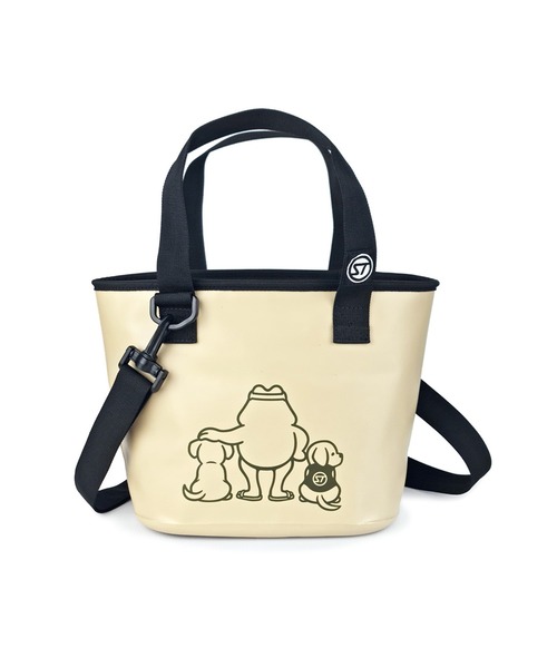 STREAM TRAIL(ストリームトレイル)の「WMD BAG DOG WALKER(トートバッグ・メンズ・ホワイト/サンドベージュ/エメラルド・FREE)」の4枚目の写真