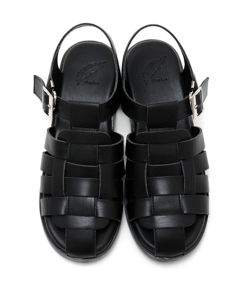 SOROTTO（ソロット）の「編み込み ぺたんこグルカサンダル（サンダル・レディース・キャメル/ブラック/ホワイト・S/L/M/LL）」の17枚目の写真