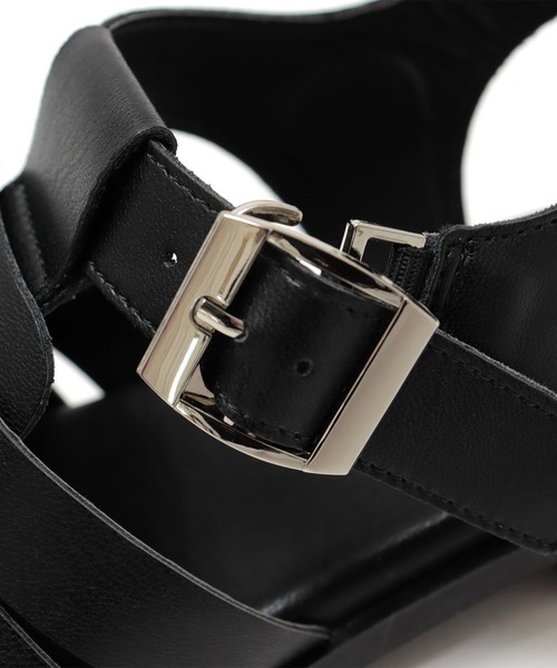 SOROTTO（ソロット）の「編み込み ぺたんこグルカサンダル（サンダル・レディース・キャメル/ブラック/ホワイト・S/L/M/LL）」の19枚目の写真