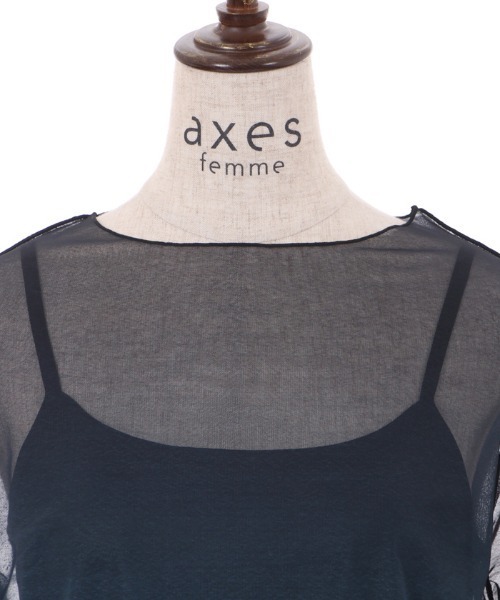 axes femme(アクシーズファム)の「グラデシアートップス(Tシャツ/カットソー・レディース・ミント/ラベンダー/ブラック・FREE)」の13枚目の写真