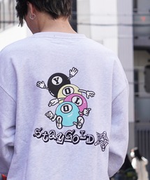 STAY GOLD | STAY GOLD ビリヤード クルーネック スウェット / オーバーサイズ トレーナー ビッグシルエット ビッグトレーナー(スウェット)