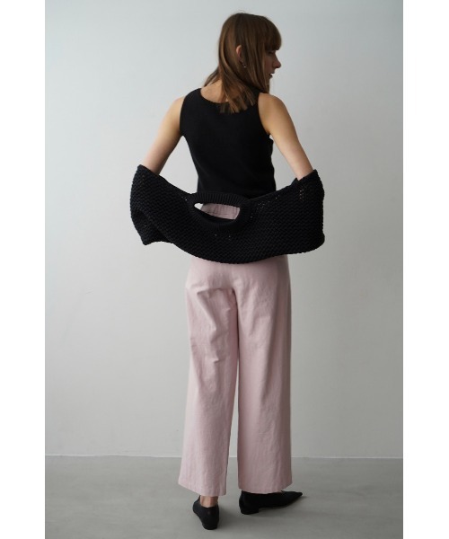 CLANE（クラネ）の「CLANE/クラネ/W FACE KNIT TANK TOPS（タンクトップ・レディース・ベージュ/パープル/ブラック/アイボリー・1）」の10枚目の写真