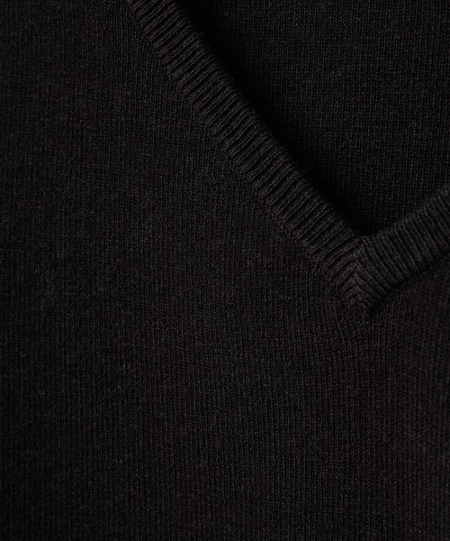 CLANE（クラネ）の「CLANE/クラネ/W FACE KNIT TANK TOPS（タンクトップ・レディース・ベージュ/パープル/ブラック/アイボリー・1）」の13枚目の写真