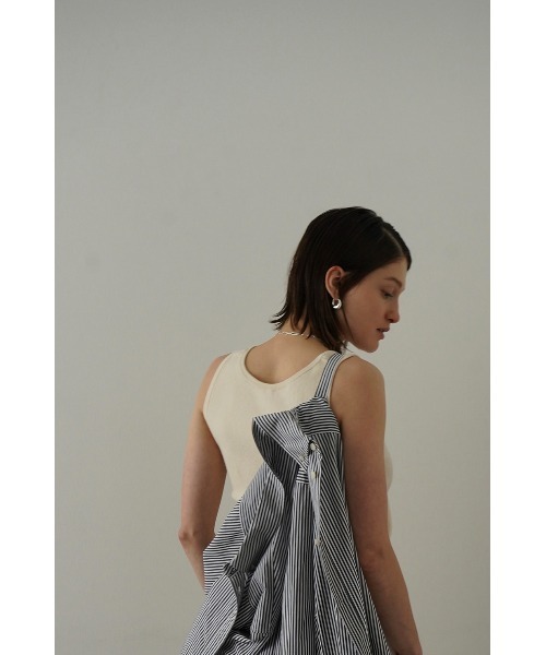 CLANE（クラネ）の「CLANE/クラネ/W FACE KNIT TANK TOPS（タンクトップ・レディース・ベージュ/パープル/ブラック/アイボリー・1）」の18枚目の写真