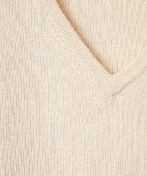 CLANE（クラネ）の「CLANE/クラネ/W FACE KNIT TANK TOPS（タンクトップ・レディース・ベージュ/パープル/ブラック/アイボリー・1）」の22枚目の写真