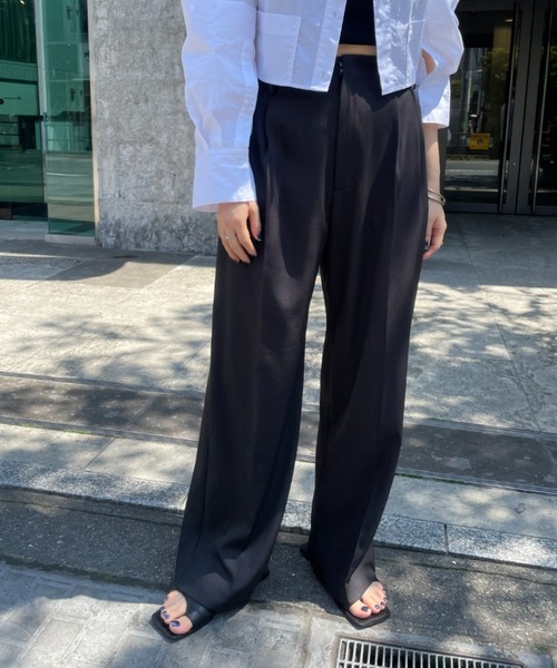 19SS MILOK チェック タックパンツ スラックス ミロック SENSE OF PLACE by URBAN RESEARCH スラックス チェック