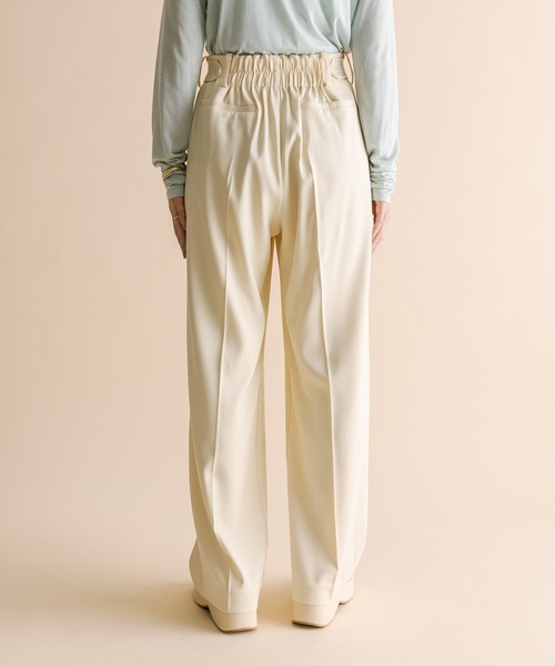 mystic（ミスティック）の「[mline]スラックスタックパンツ（スラックス・レディース・グリーン/ブラック/オフホワイト・1/2）」の8枚目の写真