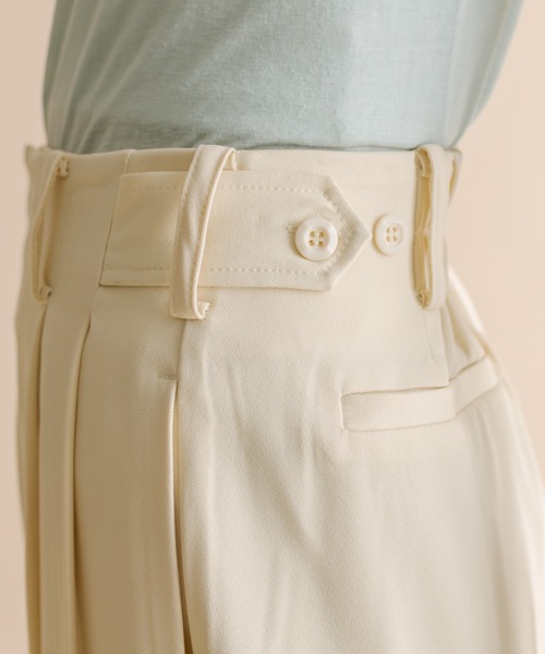 mystic（ミスティック）の「[mline]スラックスタックパンツ（スラックス・レディース・グリーン/ブラック/オフホワイト・1/2）」の12枚目の写真