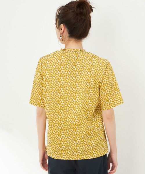 DECOY SINCE 1981(デコイシンスイチキュウハチイチ)の「【リバティ】プリントシャーリングプルオーバー(Tシャツ/カットソー・レディース・ブルー/イエロー・L/M/LL)」の9枚目の写真