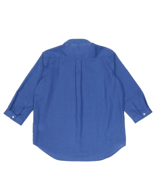 Pitta Re:)（ピッタリ）の「【Pitta Re:)】ふわっとガーゼシャツ 七分袖 綿100% レディースカジュアルシャツ（シャツ/ブラウス・レディース・ダークブルー・S/M/L/LL）」の2枚目の写真