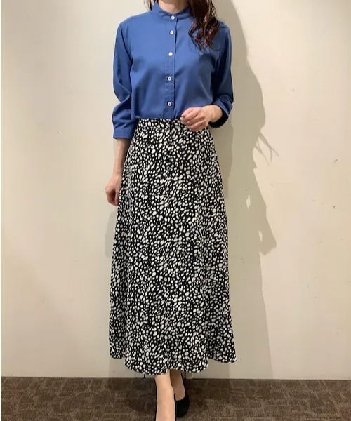 Pitta Re:)（ピッタリ）の「【Pitta Re:)】ふわっとガーゼシャツ 七分袖 綿100% レディースカジュアルシャツ（シャツ/ブラウス・レディース・ダークブルー・S/M/L/LL）」の12枚目の写真