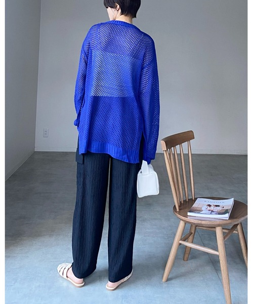 She's Closet(シーズクローゼット)の「ハイウエスト楊柳プリーツストレートワイドカーゴパンツ(その他パンツ・レディース・ブラック/グリーン/ベージュ・FREE)」の22枚目の写真