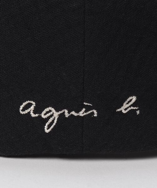 agnes b.(アニエスベー)の「AC09 CASQUETTE キャスケット(ハンチング/ベレー帽・メンズ・ブラック・59)」の2枚目の写真