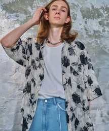 HARE | シアージャガードフラワーシャツ(HARE)(シャツ/ブラウス)