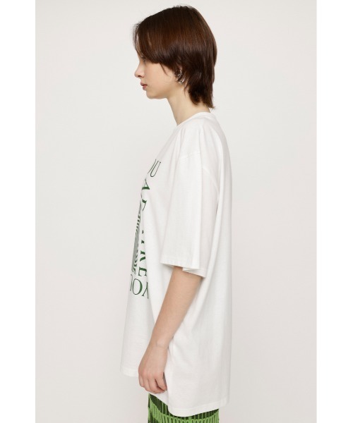 ハグオーワー妄想Tシャツ♡ベージュ Vネック Tシャツ COFFEEプリント 妄想カフェTシャツ ハグオーワー CLOTH&CROSS××× 石田ゆり子