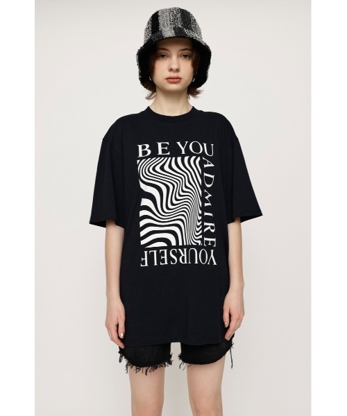 SLY（スライ）の「WAVY PRINT BOX T/SH ウェービー プリント