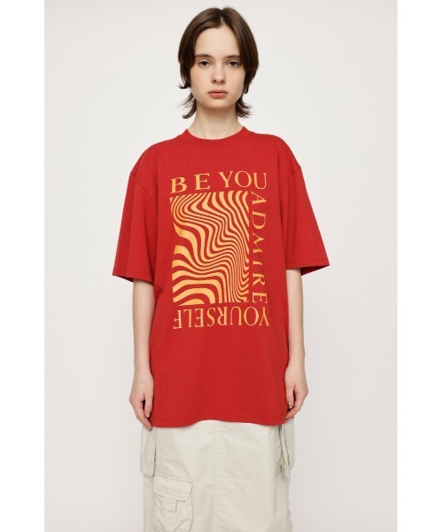 WAVY PRINT BOX T/SH ウェービー プリント ボックス Tシャツ ビッグ