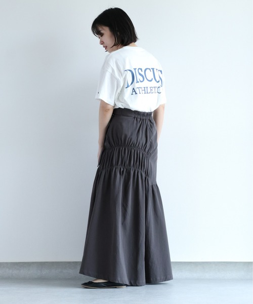 cepo（セポ）の「アシメトリーシャーリング チノスカート（スカート・レディース・チャコール/ベージュ・M）」の14枚目の写真